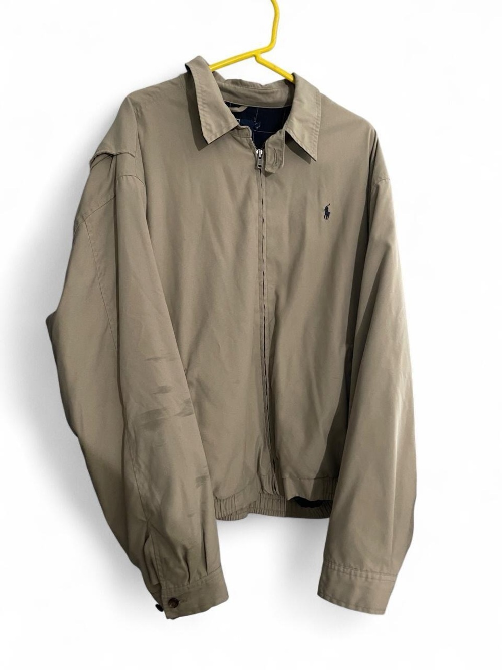 Ralph Lauren Men's Khaki Zip-Front Lightweight Jacket